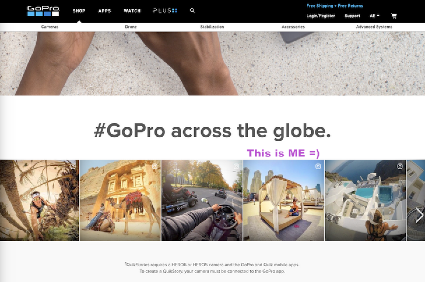 gopro featured, gopro family member, dubai gopro blogger, dubai blogger, gopro ambassador