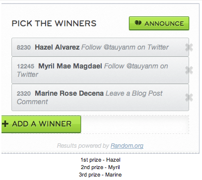 MA x FT GIVEAWAYS TAUYANM