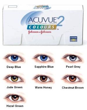 Acuvue 2 Colours Opaques Color Chart