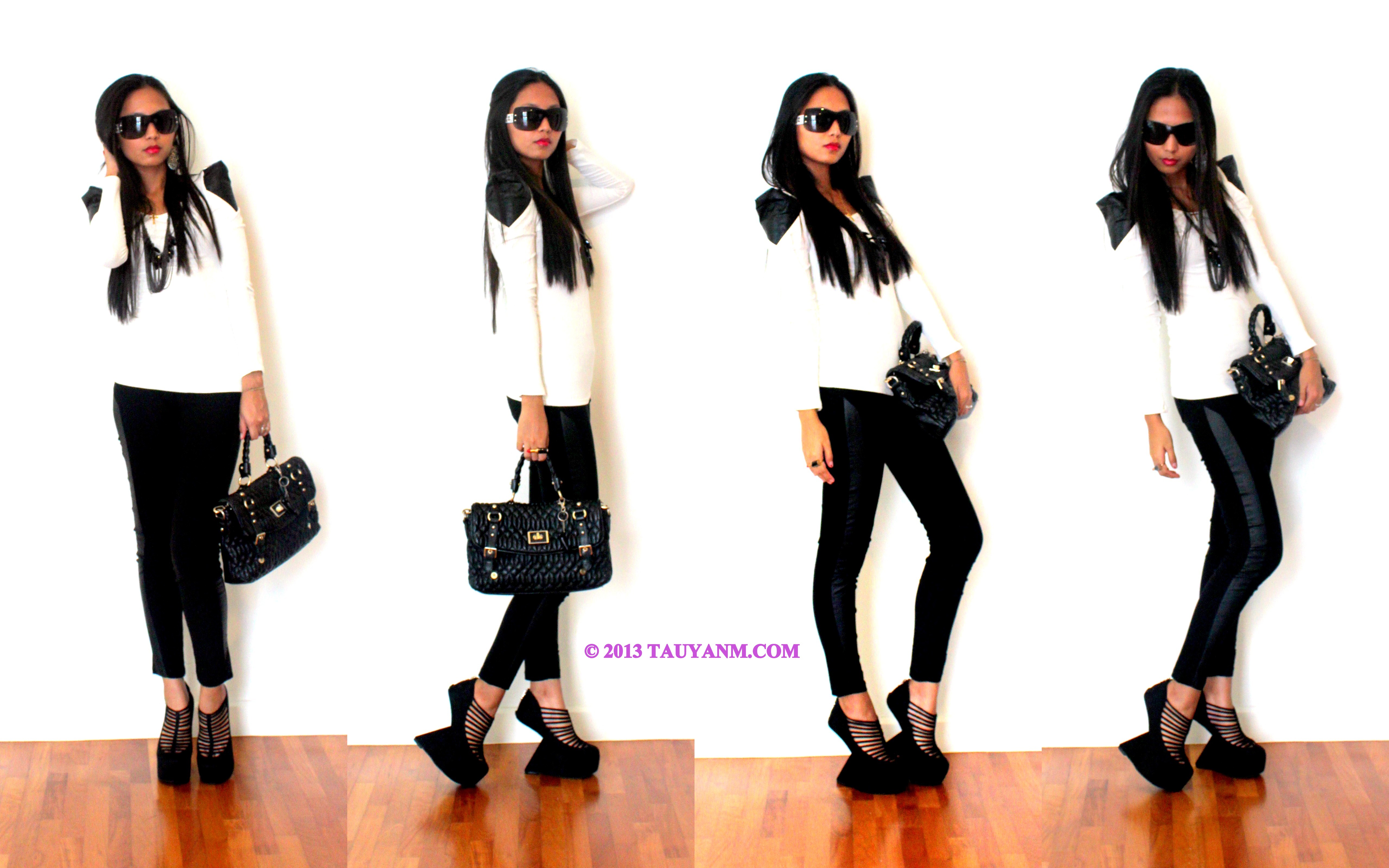 das, heelless shoes, lady gaga shoes, fashionista, malaysia fashion blogger, celebrity blogger, black and white,
