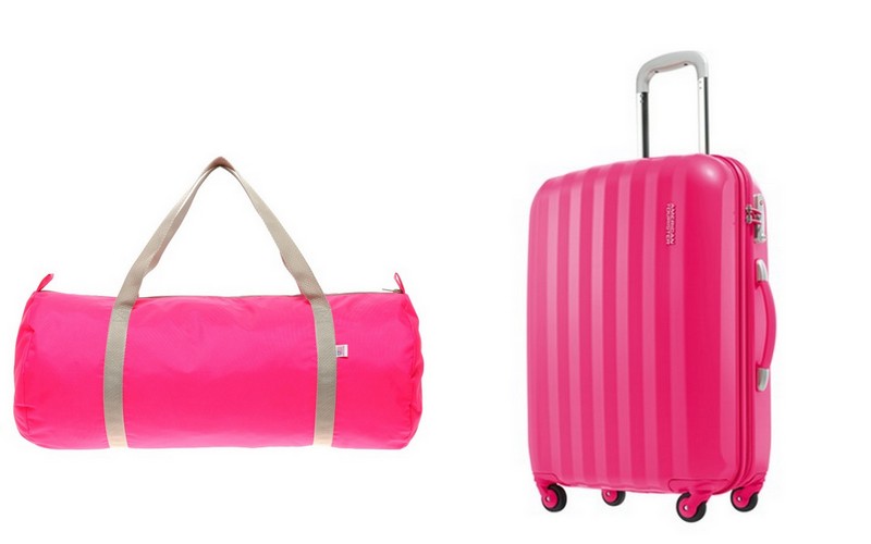 luggages, pink, must-have, travel essentials