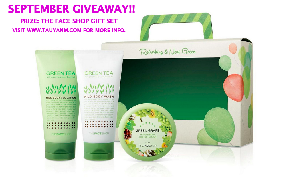 the face shop september giveaway!