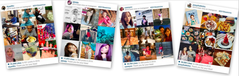 how to get your #2015bestnine on instagram