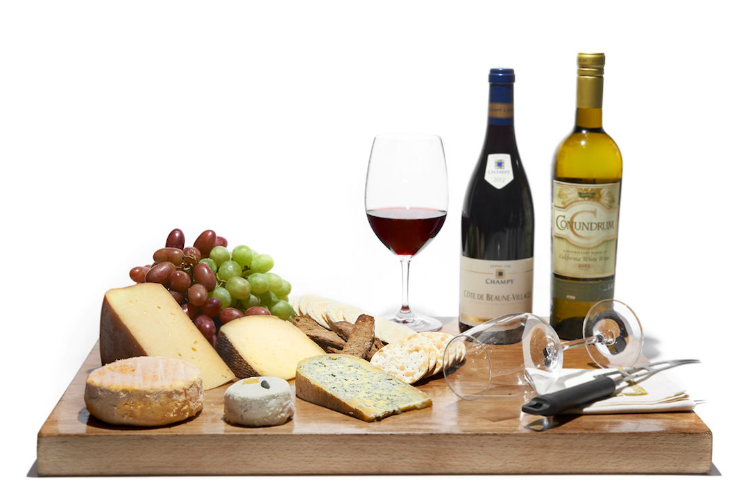 wine and cheese pairing