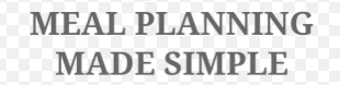 plan your meals