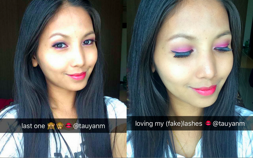 spring makeup - snapchat - youtuber
