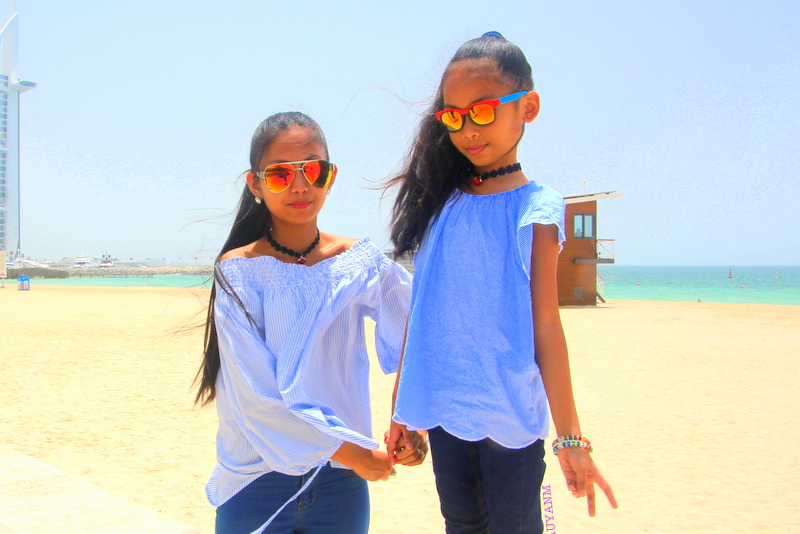 Burj Al Arab, off shoulder, mother and daughter, www.tauyanm.com