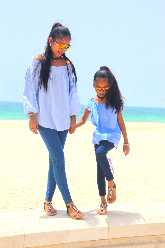 Burj Al Arab, off shoulder, mother and daughter, www.tauyanm.com
