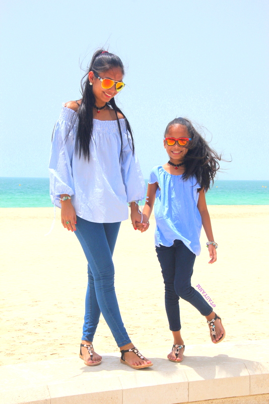 Burj Al Arab, off shoulder, mother and daughter, www.tauyanm.com