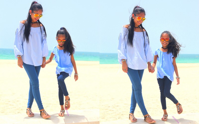 Burj Al Arab, off shoulder, mother and daughter, www.tauyanm.com