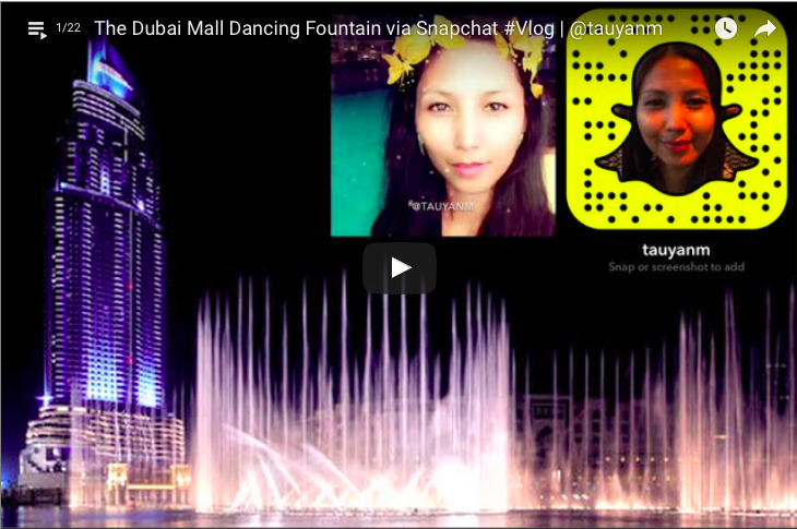 The Dubai Mall Dancing Fountain