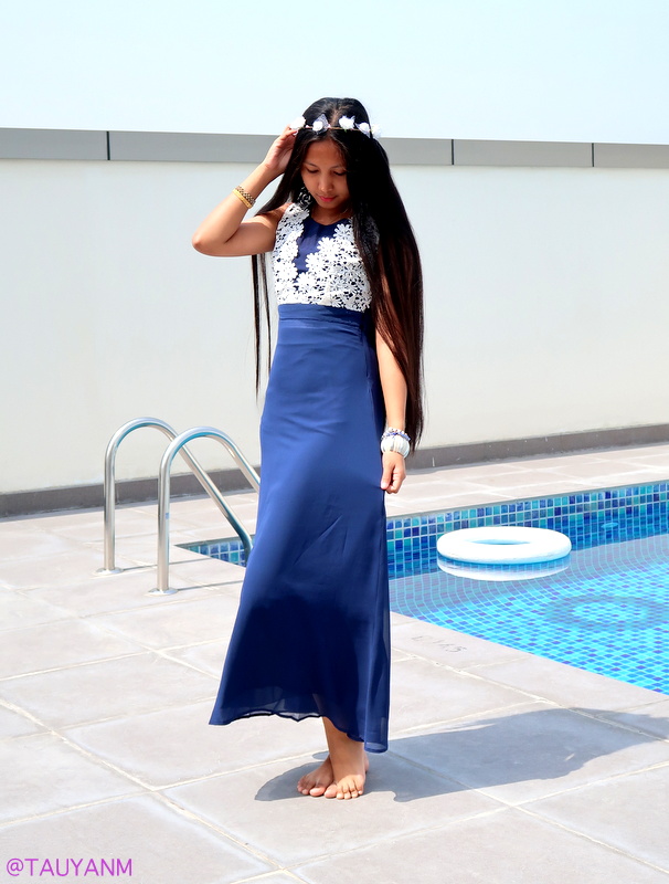 dresslink, fashion blogger, blue dress