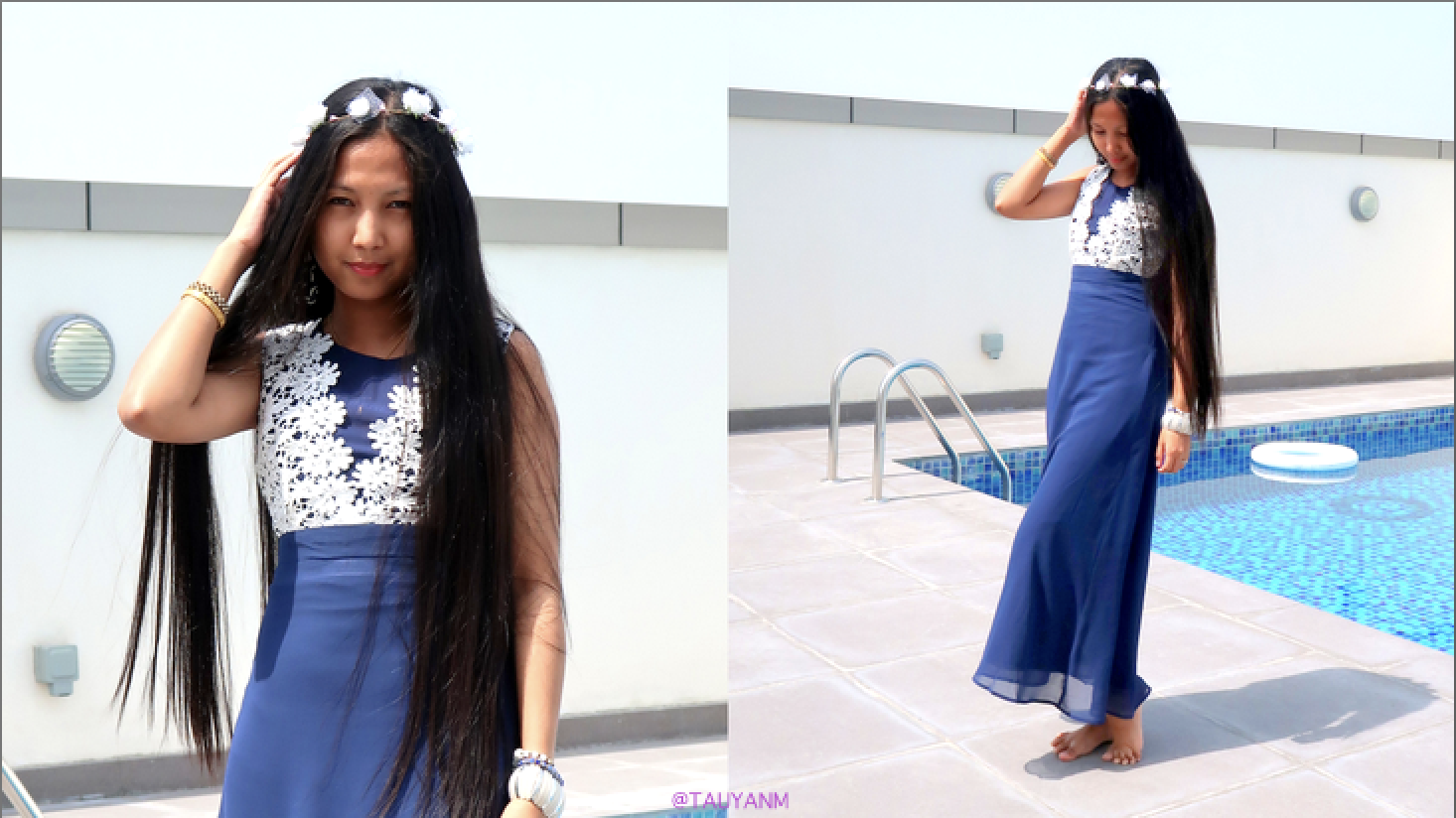 dresslink, fashion blogger, blue dress