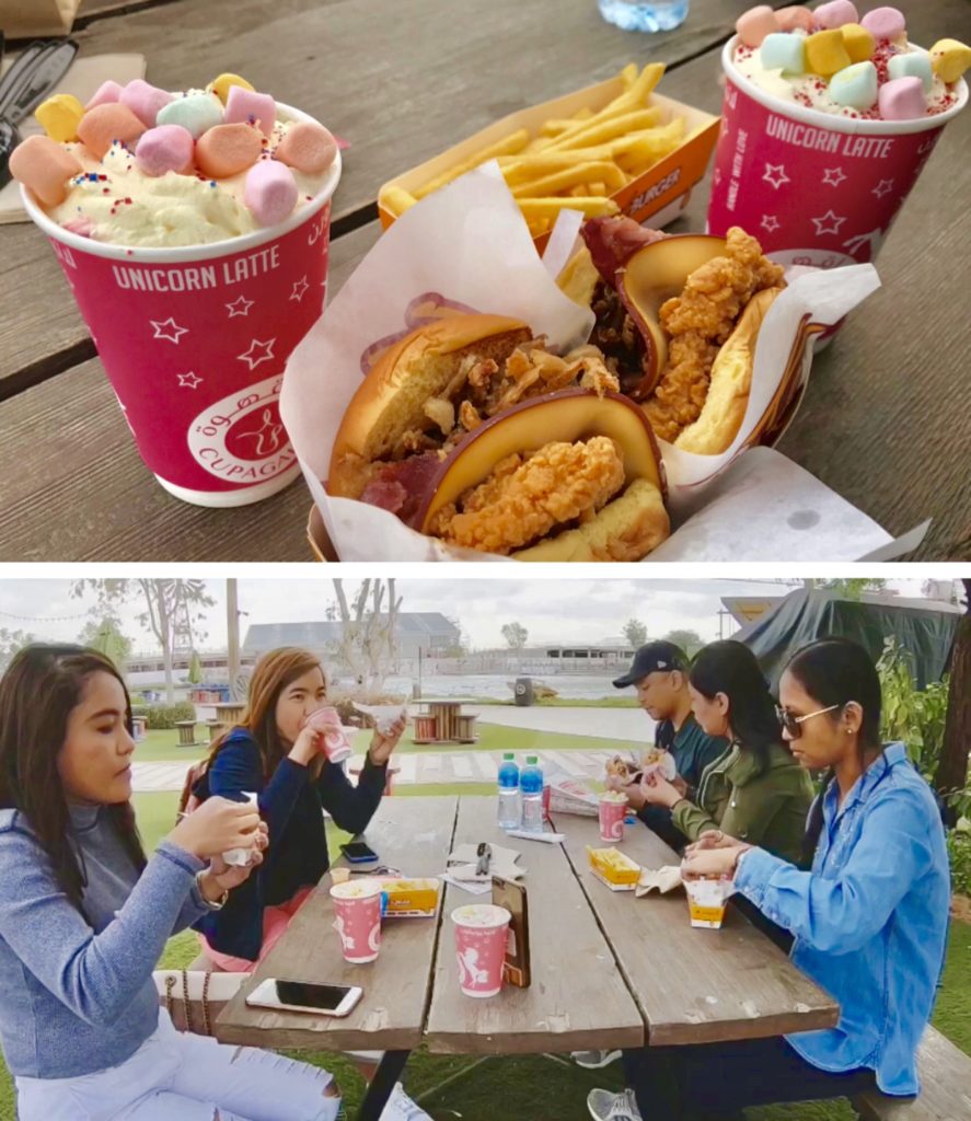 @krushburger_uae, @cupagahwa, unicorn latte, food blogger, dubai blogger, food festival, tauyanm, jane fashion travels