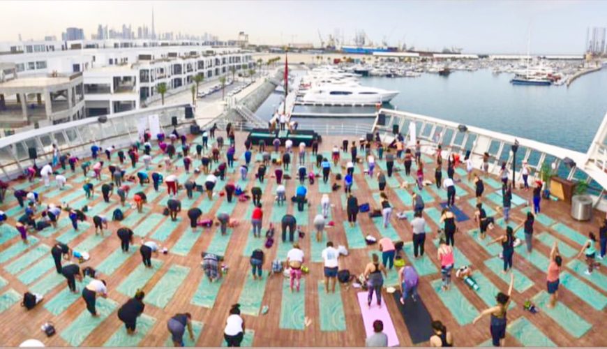 UAE's Year of Tolerance YOGA with @inspireyogadxb, @inspireyogadubai, xyogadubai, queen elizabeth 2 cruise ship, dubai yoga, yogis in dubai, dubai blogger, filipino blogger, filipino in dubai, dubai events g
