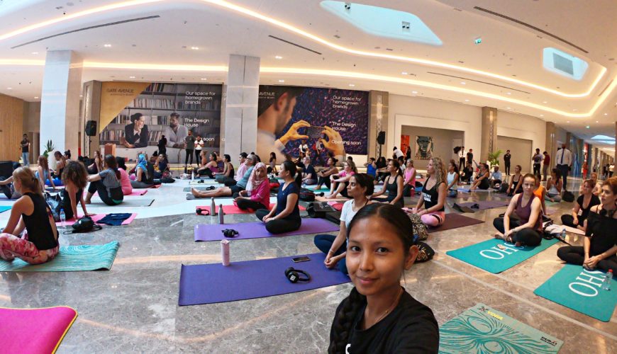 difc, gate avenue, hush from the rush, yoga event, inspireyogadxb, tauyanm. dubai loves yoga, dubai yoga, jane fashion travels