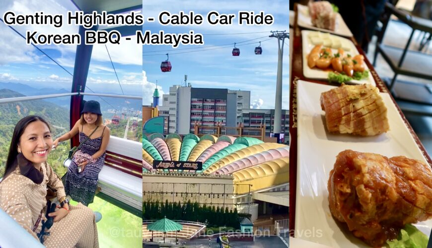 genting highlands, cable car ride, resorts world genting, malaysia blogger, travel blogger, airasia, kuala lumpur, influencer, malaysia model, youtuber, travel vlog