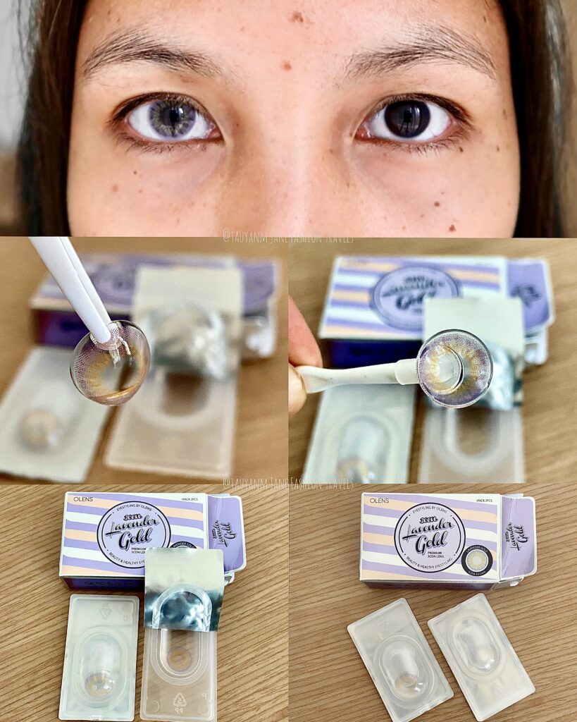 OLENS, CONTACT LENS, REVIEW, TRY ON HAUL, MALAYSIA BLOGGER, LAVENDER GOLD 3CON, FILIPINO, INFLUENCER, BLOGGER, YOUTUBER, MODEL
