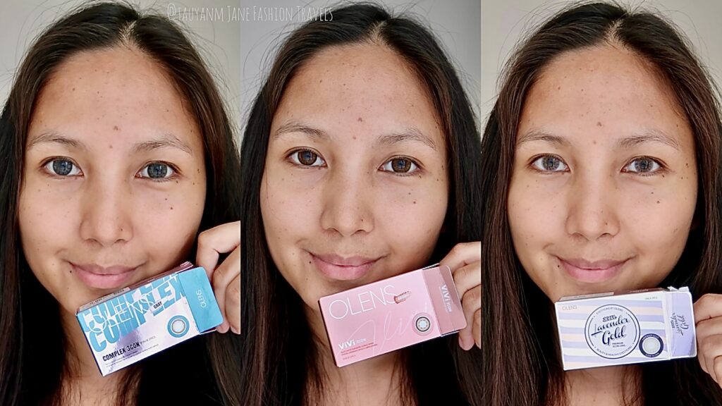 OLENS, CONTACT LENS, REVIEW, TRY ON HAUL, MALAYSIA BLOGGER, VIVI 3CON BROWN, COMPLEX 3CON GRAY, LAVENDER GOLD 3CON, FILIPINO, INFLUENCER, BLOGGER, YOUTUBER, MODEL