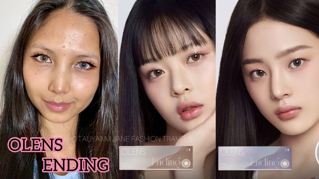ending brown, ending gray, new jeans, hanni, minji, olens global, malaysia blogger, grwm, contact lens, review, comparison, kuala lumpur, filipino, makeup video, korean makeup, beauty, skincare, new video, new vlog1