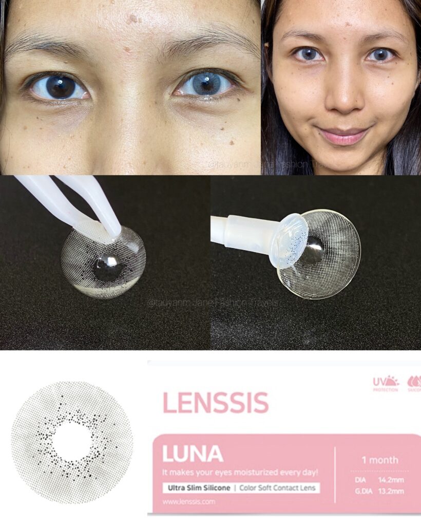 lenssis, global, luna gray, contact lens review, malaysia blogger, filipino, influencer, malaysia kol, beauty blogger, makeup blogger, korean makeup, graphic eyeliner, makeup video, grwm, easy makeup,