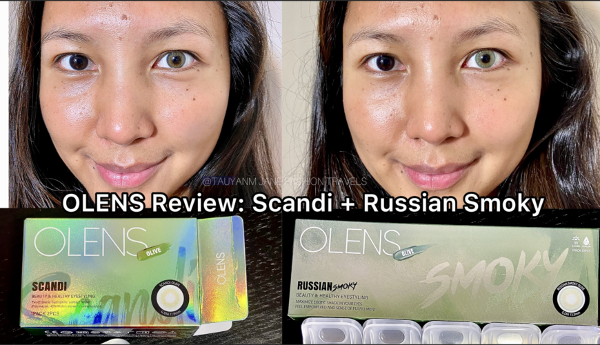 olens global, scandi, russian smoky, blackpink contact lens, jennie contact lens, lisa contact lens, olive gray contacts lens, review comparison, beauty blogger, malaysia blogger, kol, influencer,