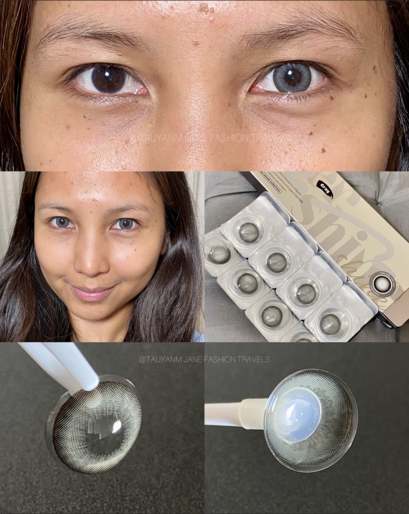 ever shine, olens global, contact lens, review, comparison, korean beauty, malaysia blogger, kol, filipino blog, beauty blogger, youtuber, tauyanm, brown gray contacts 2
