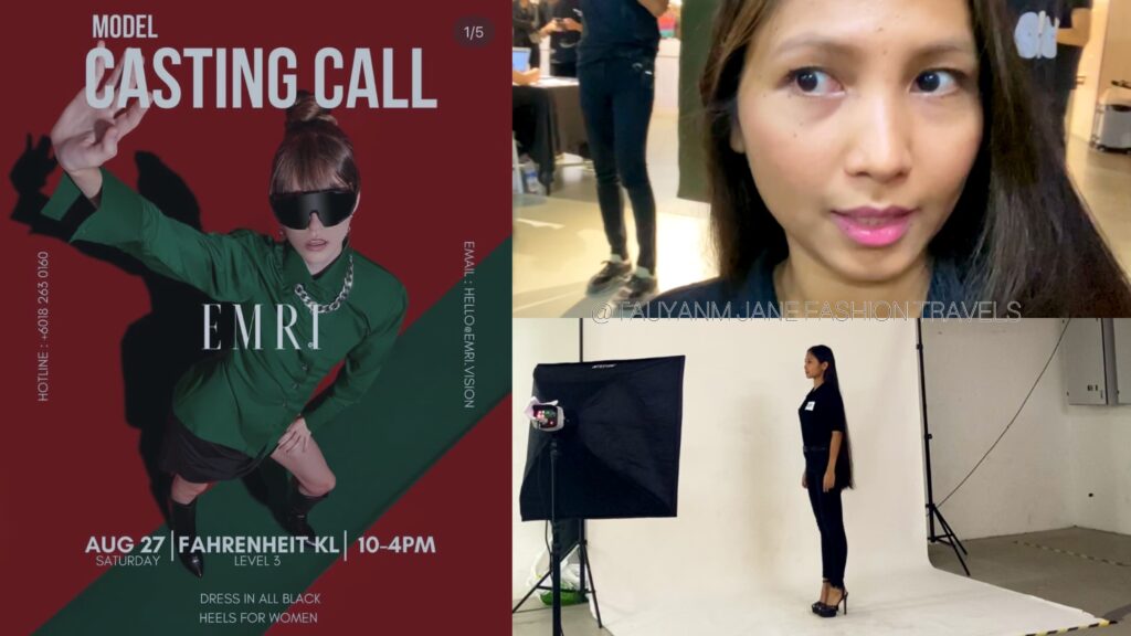 emri vision, turo show, model casting, kuala lumpu, malaysia, asian model, filipino model, blogger, influencer, petite model, short models, fashion week casting, how to be a model, model vlog, long hair models, 3