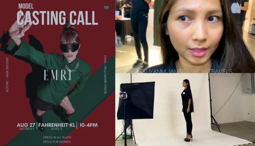 emri vision, turo show, model casting, kuala lumpu, malaysia, asian model, filipino model, blogger, influencer, petite model, short models, fashion week casting, how to be a model, model vlog, long hair models, 3