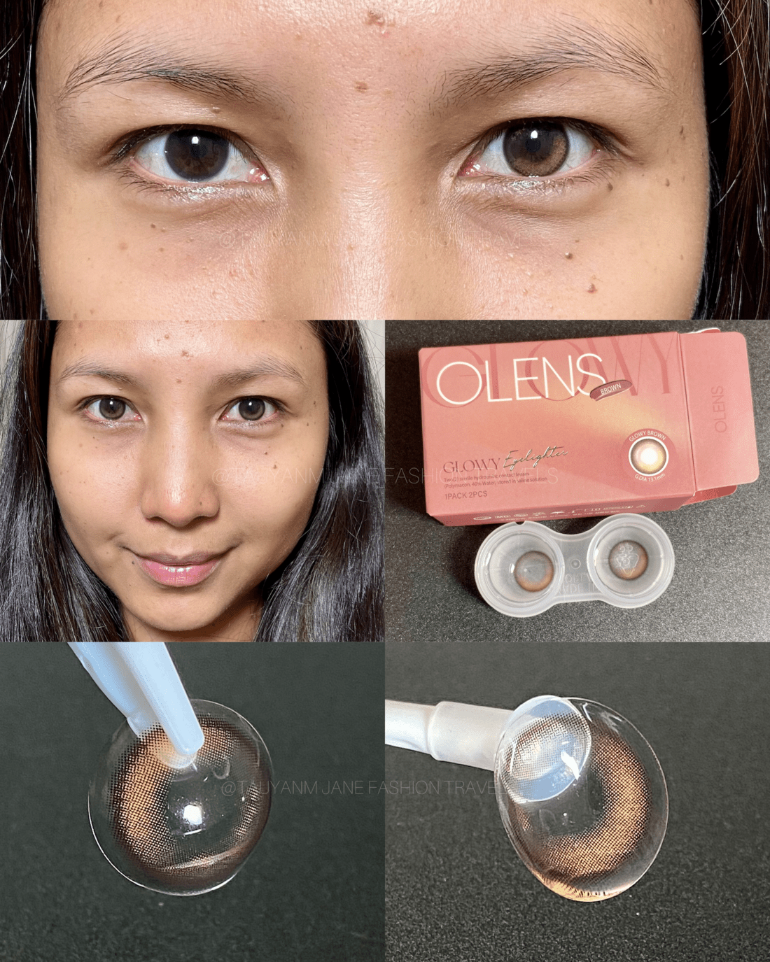 olens global, new jeans contact lens, glowy contact lens, asian eyes, dark brown eyes, try on haul, malaysia kol, malaysia blogger, filipino, beauty blogger, youtuber, influencer, beauty, skincare, ma