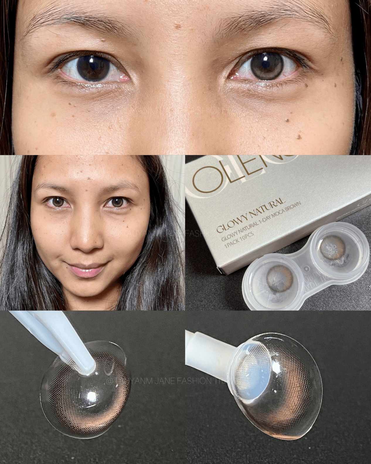 olens global, new jeans contact lens, glowy contact lens, asian eyes, dark brown eyes, try on haul, malaysia kol, malaysia blogger, filipino, beauty blogger, youtuber, influencer, beauty, skincare, ma