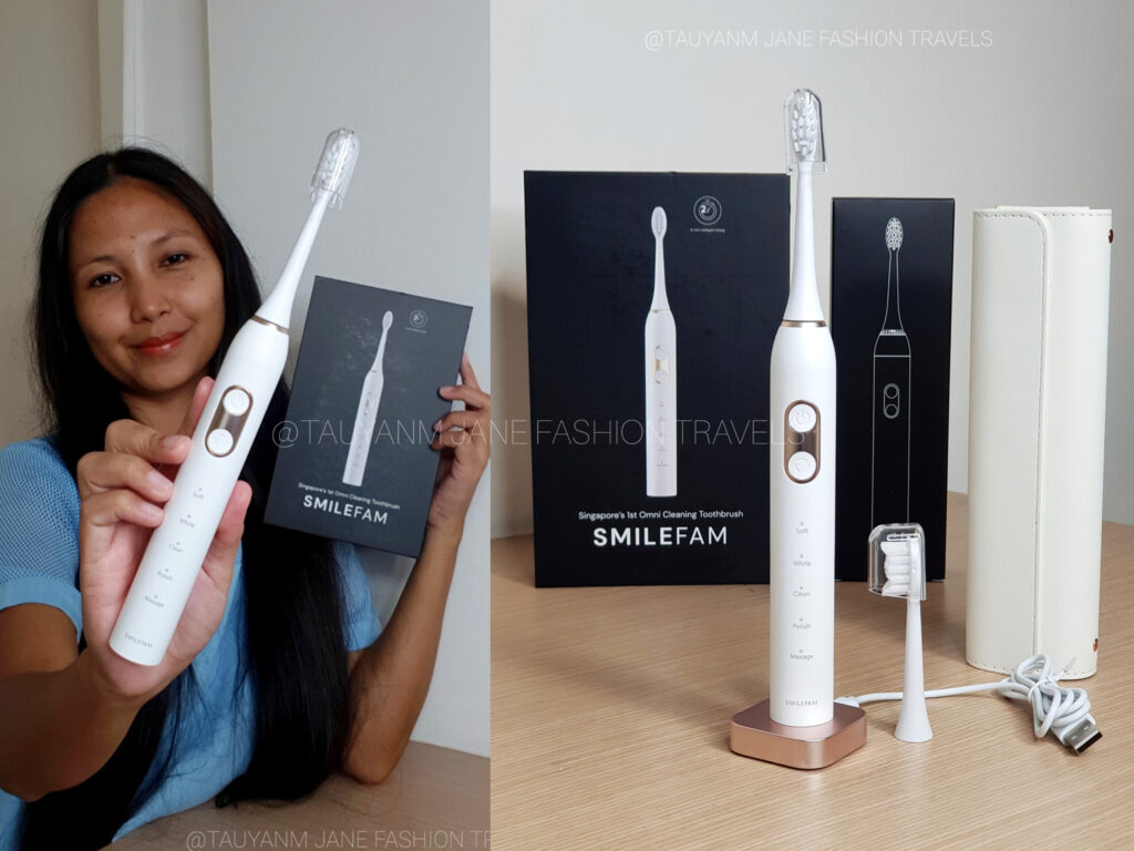 get smile fam, Omni cleaning electric toothbrush, shopping review, lifestyle blogger, singapore malaysia kol blogger, tauyanm, teeth whitening, asian model blogger influencer,